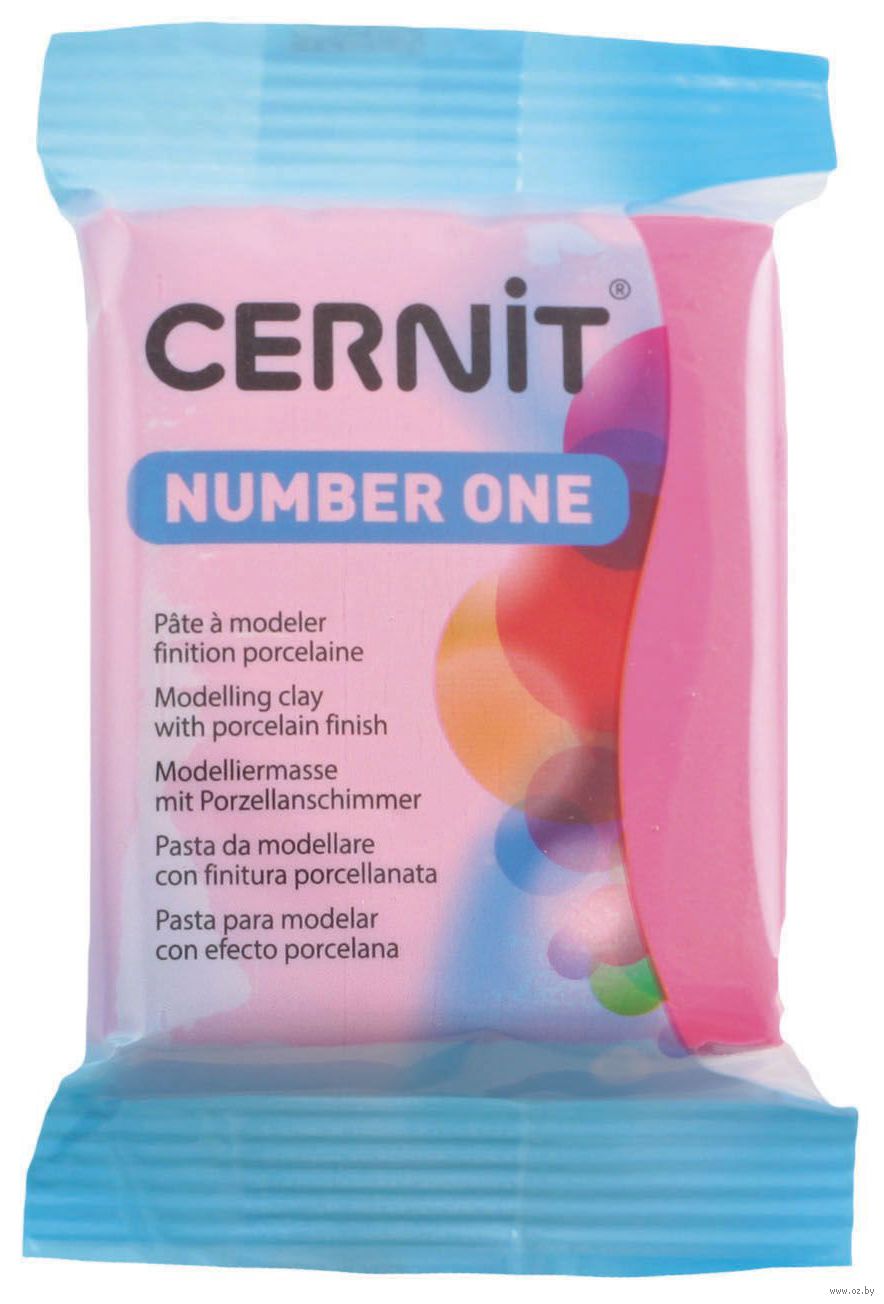 Глина полимерная "CERNIT Number One" (малиновый; 56 г)