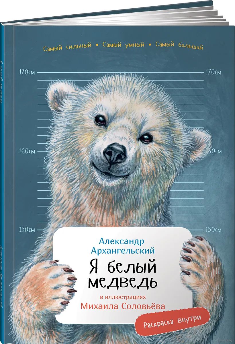 Я Белый медведь. Книга с раскрасками Александр Архангельский - купить книгу  Я Белый медведь. Книга с раскрасками в Минске — Издательство Альпина  Паблишер на OZ.by