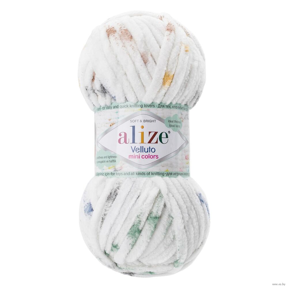 Пряжа "Mini Colors. Бархат №8115" (100 г; 68 м; принт)