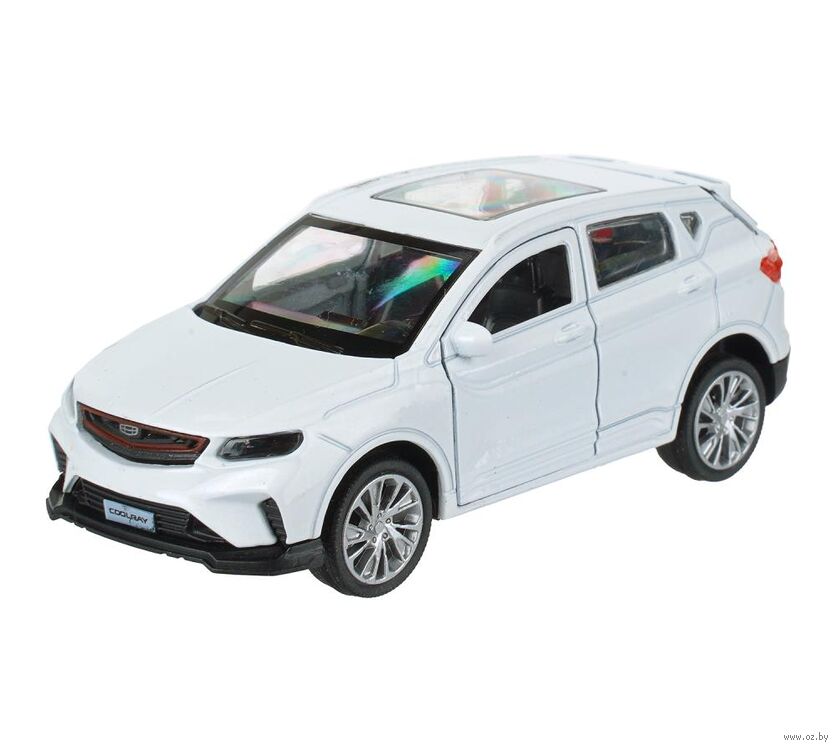 Машинка инерционная "Geely Coolray" (белый)
