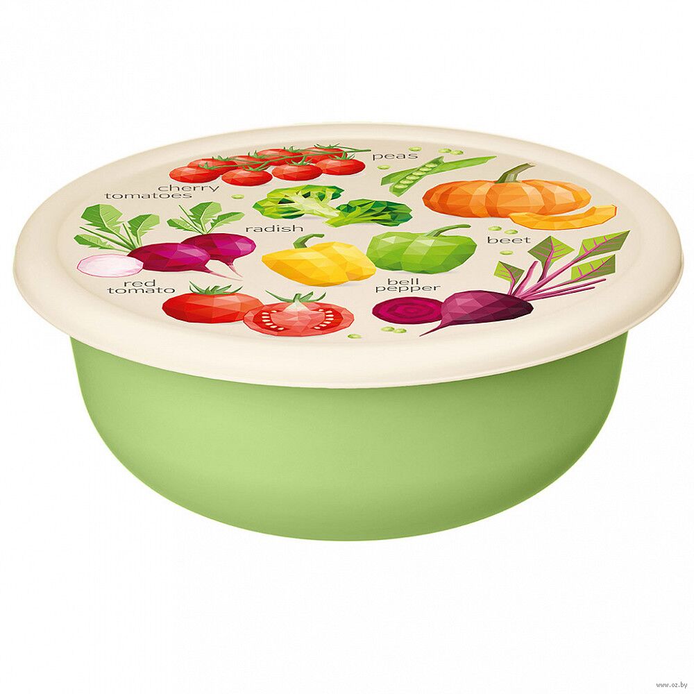 Миска пластмассовая 2,1 л "Asti" (салатовая)
