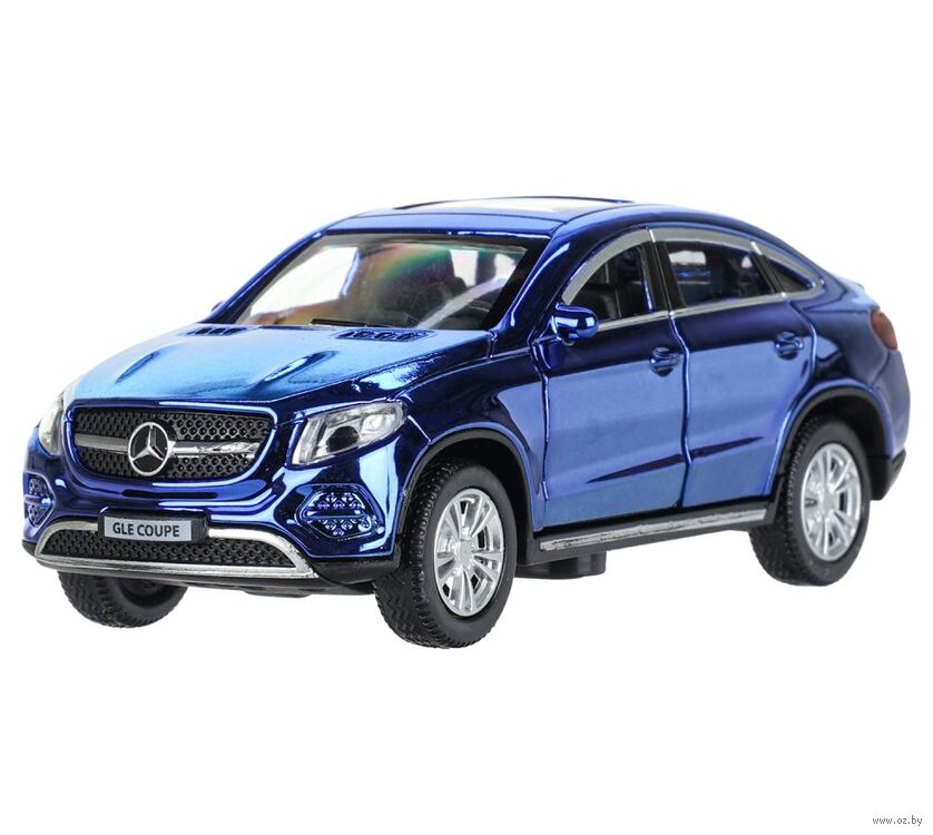 Машинка инерционная "Mercedes-Benz Gle Coupe" (синий хром)