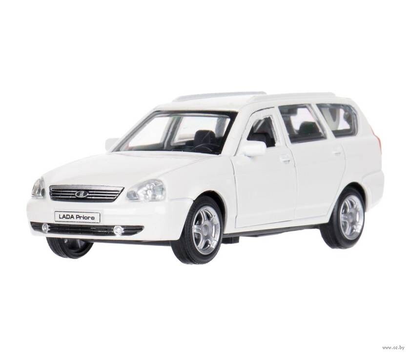 Машинка инерционная "Lada 2171 Priora" (белый)