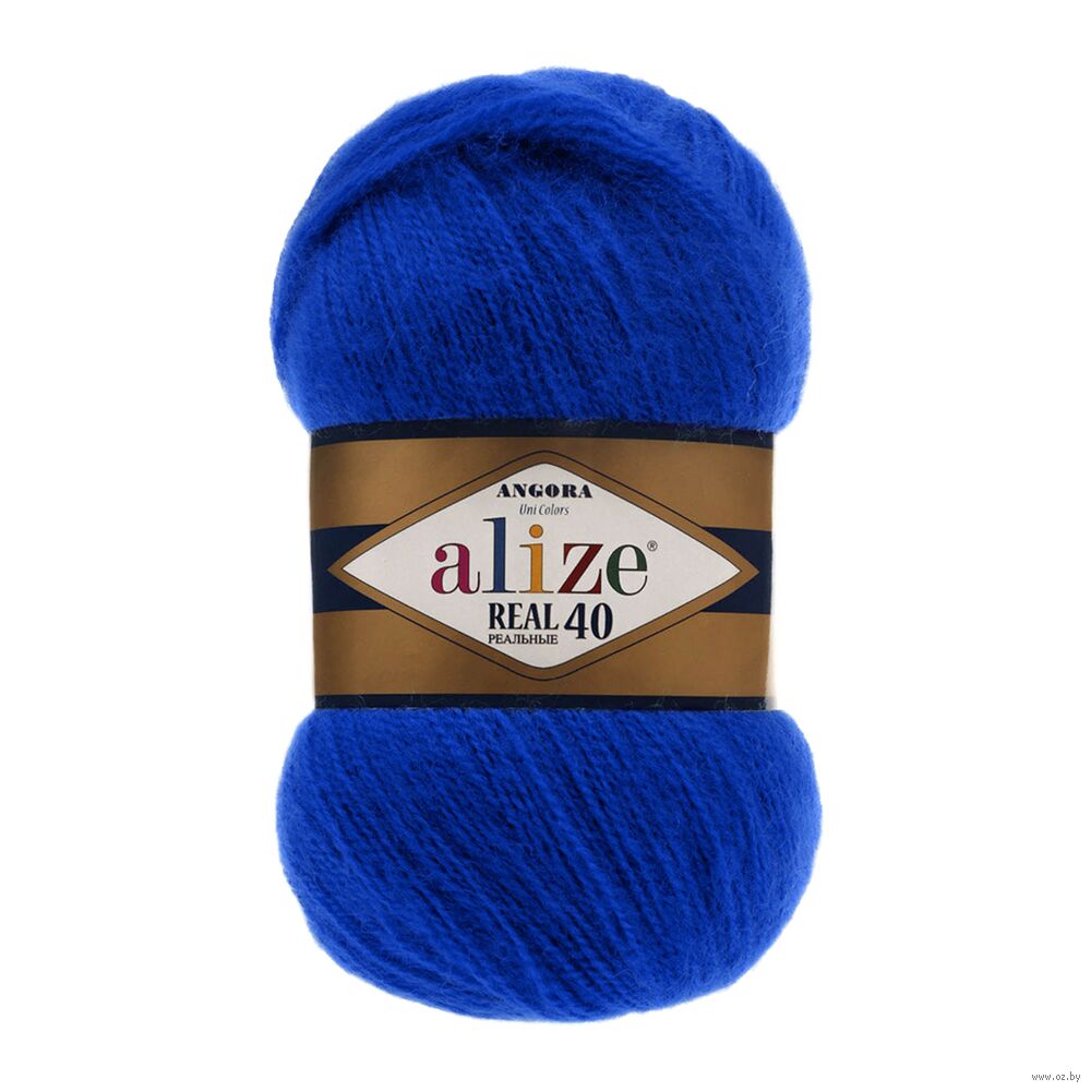 Пряжа "Angora Real 40 №141" (100 г; 430 м; василек)