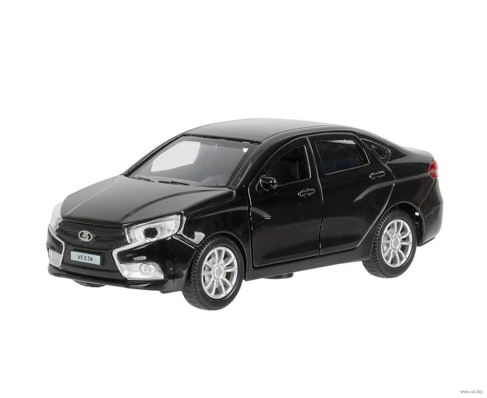 Машинка инерционная "Lada Vesta" (черная)