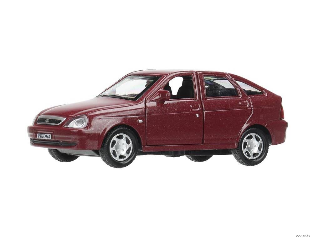 Машинка инерционная "Lada Priora" (бордовая)