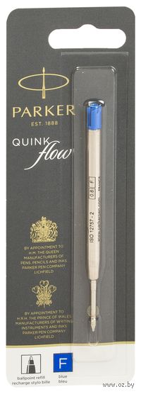 Стержень шариковый объемный Parker "QuinkFlow Ball Point" (F; синий)