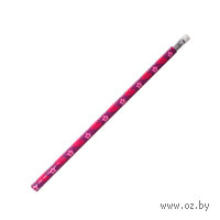 Карандаш чернографитный с ластиком "Сердечки" (HB; арт. DV-5599)