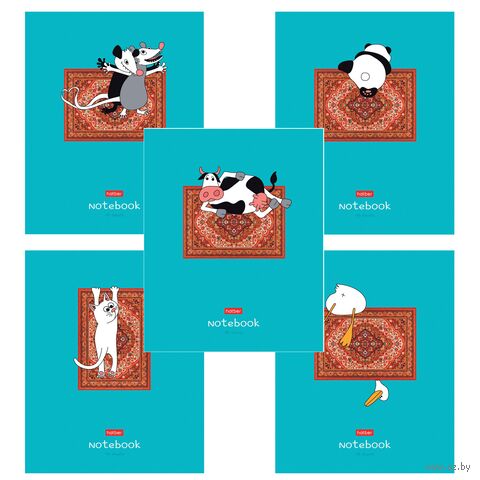 Тетрадь полуобщая в клетку "На ковре" (48 листов) — фото, картинка