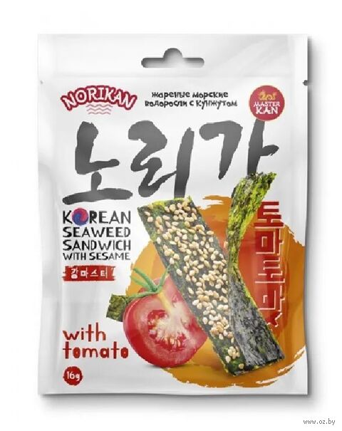 Сэндвич из водорослей "С кунжутом и томатом" (16 г) — фото, картинка