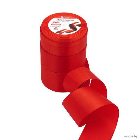 Набор декоративных лент (23 м; красный; 5 размеров) — фото, картинка