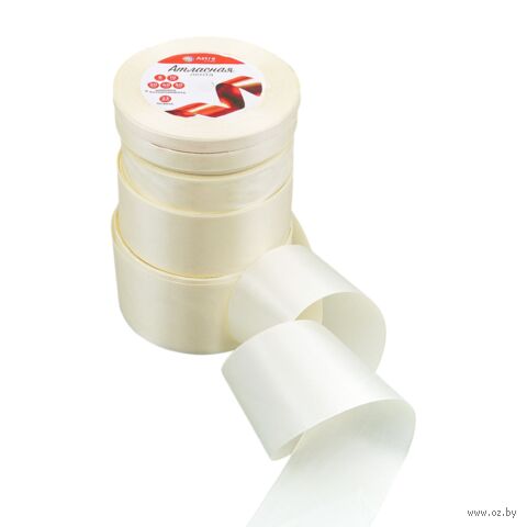 Набор декоративных лент (23 м; молочный; 5 размеров) — фото, картинка