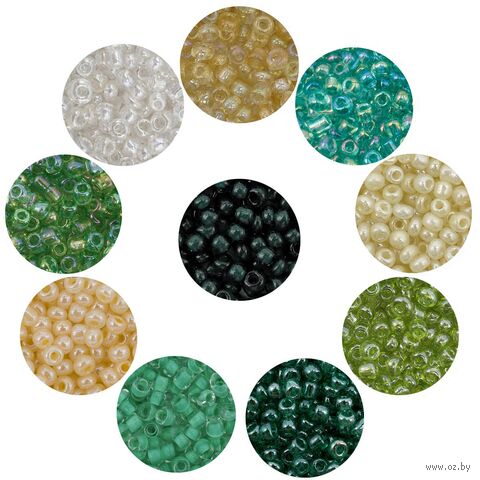 Набор бисера "Ассорти №10" (10 цветов) — фото, картинка