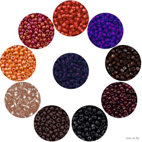 Набор бисера 11/0 "Ассорти №29" (10 цветов) — фото, картинка