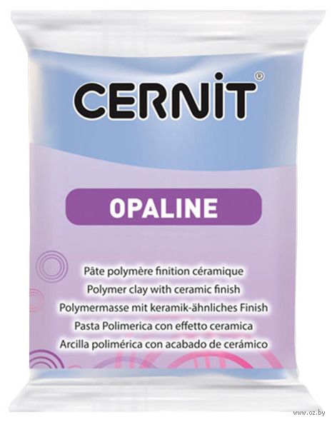Глина полимерная "CERNIT Opaline" (сине-серый; 56 г) — фото, картинка