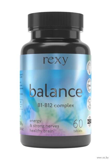 Биологически активная добавка "Balance. Комплекс витаминов B1-B12" (60 таблеток) — фото, картинка