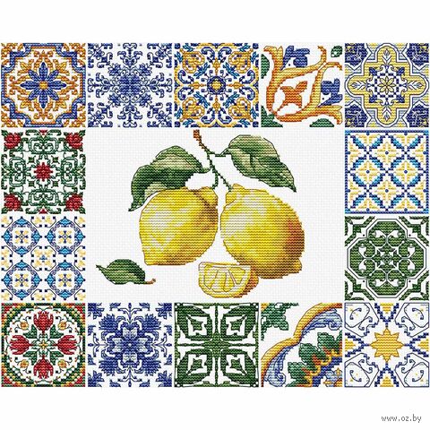 Набор для вышивания "Лимонная эссенция Средиземноморья" (200х250 мм) — фото, картинка