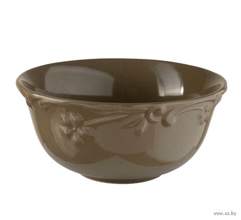 Салатник фарфоровый "Royal Bine" (120х120х55 мм; коричневый) — фото, картинка