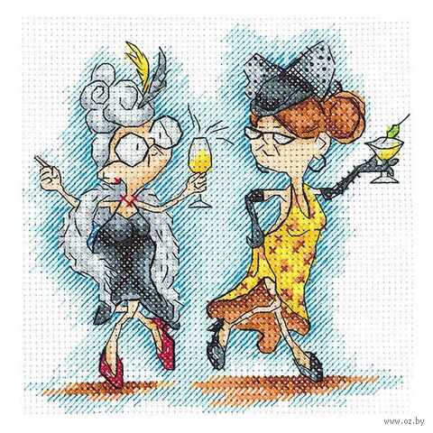 Набор для вышивания "Бабушки на вечеринке" (120х125 мм) — фото, картинка
