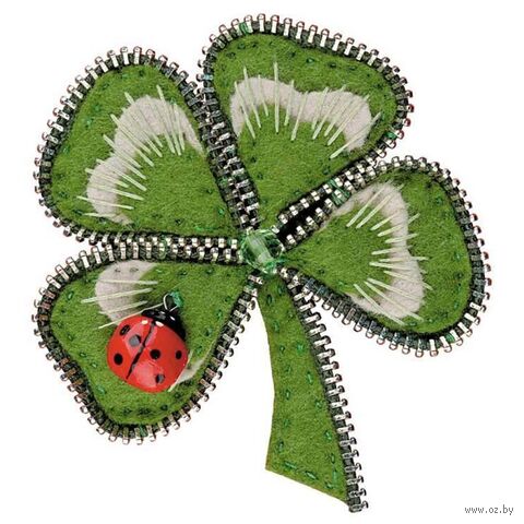 Набор для вышивания "Брошь. На счастье" (70х80 мм) — фото, картинка