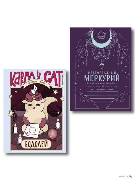 Ретроградный Меркурий. От хаоса к возможностям. Гороскоп на 2026 год. Водолей (книга и ежедневник) — фото, картинка