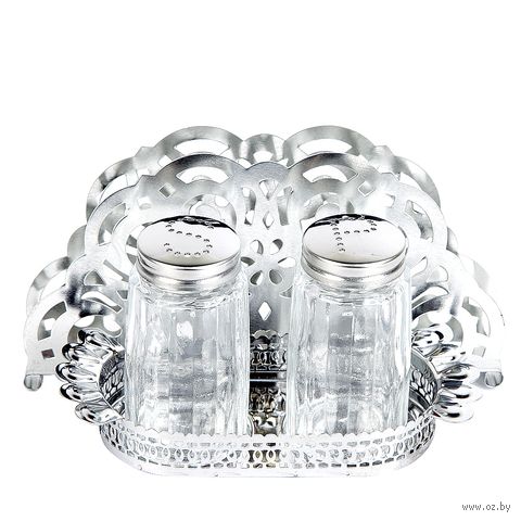 Набор для специй "С салфетницей" (50 мл; 3 предмета) — фото, картинка