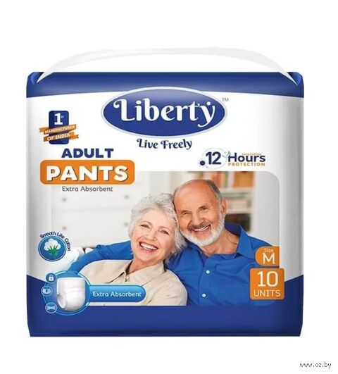 Подгузники-трусы для взрослых "Adult Premium Pants" (M; 10 шт.) — фото, картинка