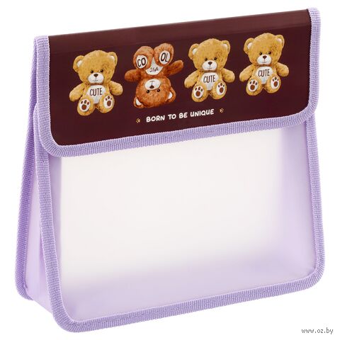 Папка для тетрадей "My bear" (2 отделения; на липучке) — фото, картинка