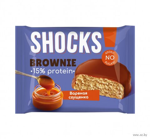 Печенье протеиновое "Брауни со вкусом вареной сгущенки" (50 г) — фото, картинка