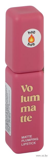 Помада для губ с плампингом "Volummatte" тон: 06, розовый — фото, картинка