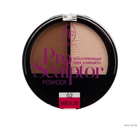 Пудра для лица скульптурирующая "Pro Sculptor" тон: 02, medium — фото, картинка