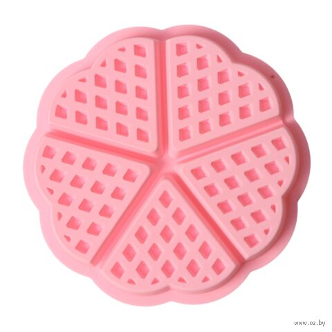Форма силиконовая для выпекания "Сладости. Венские вафли сердце" (210 мм) — фото, картинка