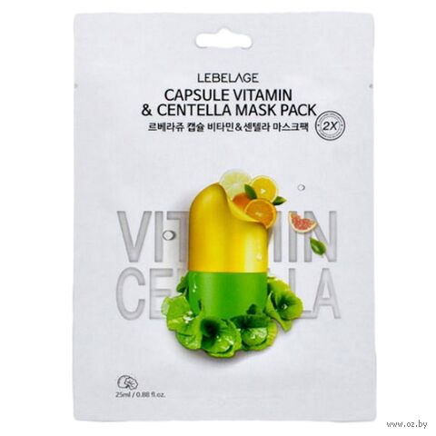 Тканевая маска для лица "Capsule Vitamin and Centella" (25 мл) — фото, картинка