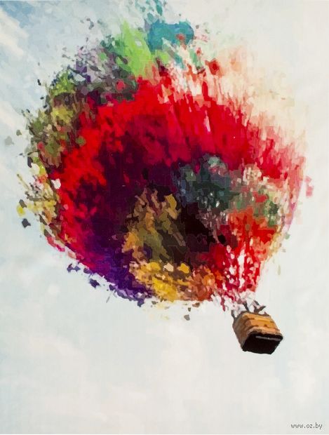 Картина по номерам "Полет на воздушном шаре" (400х500 мм) — фото, картинка