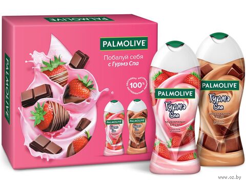 Подарочный набор "Гурмэ спа. Клубника в шоколаде" (2 геля для душа) — фото, картинка