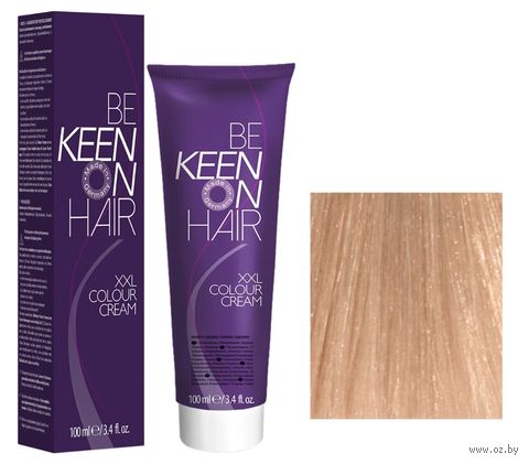 Крем-краска для волос "KEEN" тон: 12.70, платиновый блондин коричневый — фото, картинка