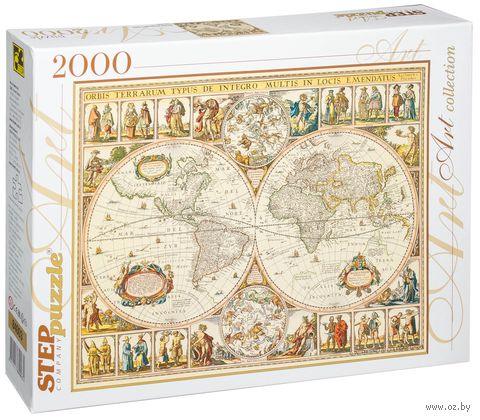 Пазл "Историческая карта мира" (2000 элементов) — фото, картинка