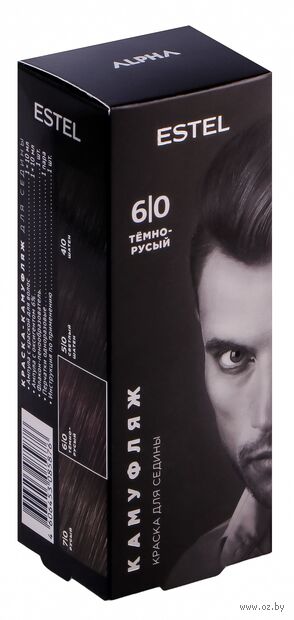 Краска для волос "Estel Alpha Homme. Камуфляж" тон: тёмно-русый — фото, картинка