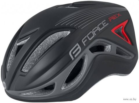 Шлем велосипедный "Rex" (S-M; чёрнo-серый) — фото, картинка