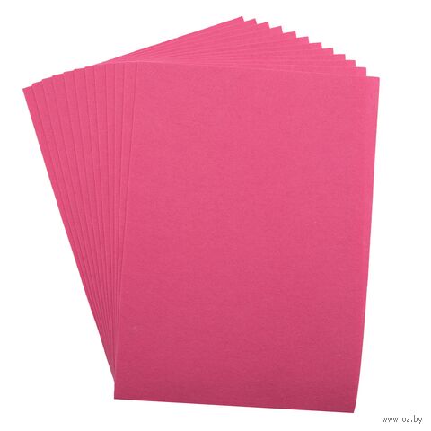 Фетр листовой мягкий (20х30 см; розовый; 12 листов) — фото, картинка