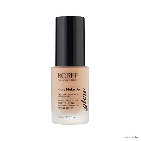 Тональный флюид для лица "Cure Make Up Fluid Foundation Lifting Effect Glow" тон: 04 — фото, картинка