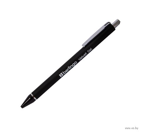 Ручка гелевая черная "Velvet gel" (0,5 мм) — фото, картинка