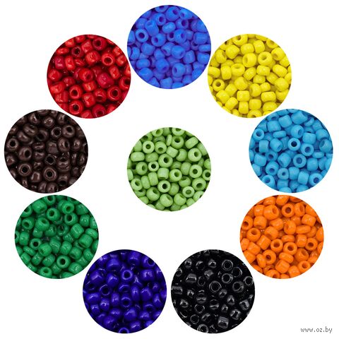 Набор бисера 11/0 "Ассорти №4" (10 цветов) — фото, картинка