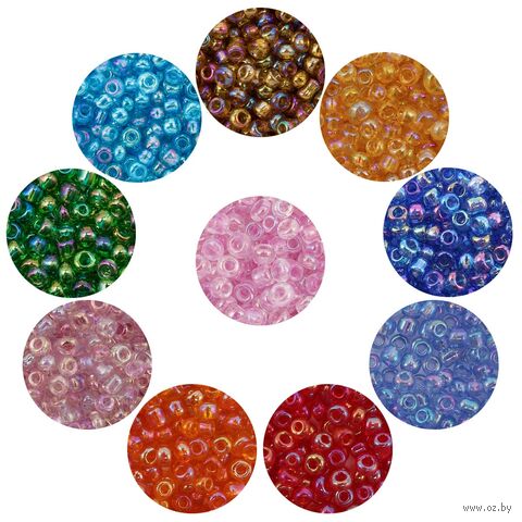 Набор бисера 11/0 "Ассорти №5" (10 цветов) — фото, картинка