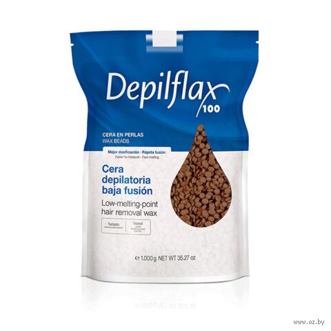 Горячий воск для депиляции в гранулах "Шоколад " (1 кг) — фото, картинка