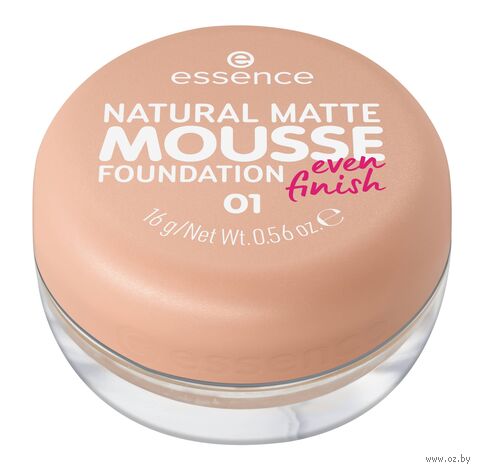 Тональная основа для лица "Natural Matte Mousse Foundation" тон: 01 — фото, картинка