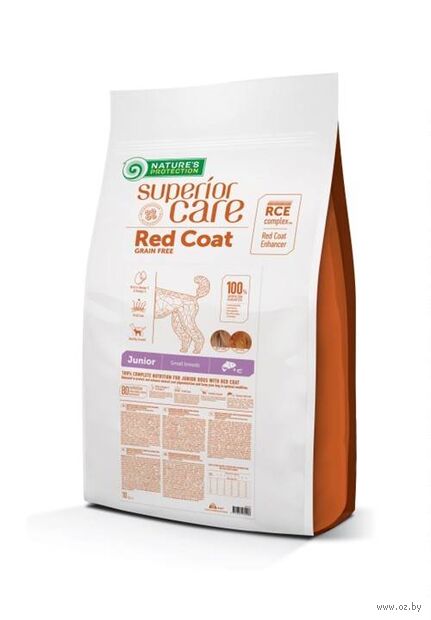 Корм сухой для щенков яркого окраса "Grain Free Salmon" (10 кг; лосось) — фото, картинка