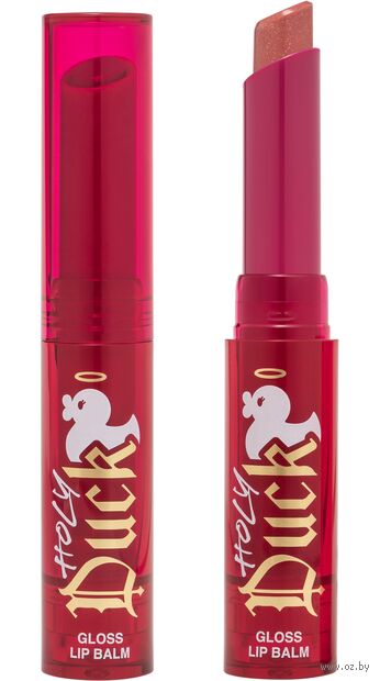 Бальзам для губ "Holy Duck" тон: 03, теплый беж-персик с шиммером — фото, картинка