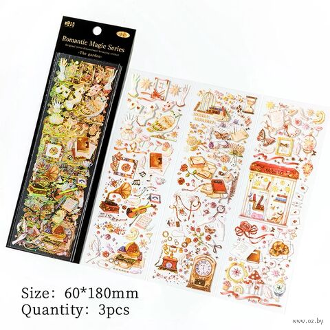 Набор наклеек "Волшебные приключения" (3 листа) — фото, картинка