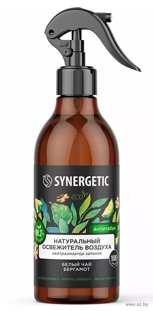 Освежитель воздуха "Белый чай и бергамот. Антитабак" (380 мл) — фото, картинка